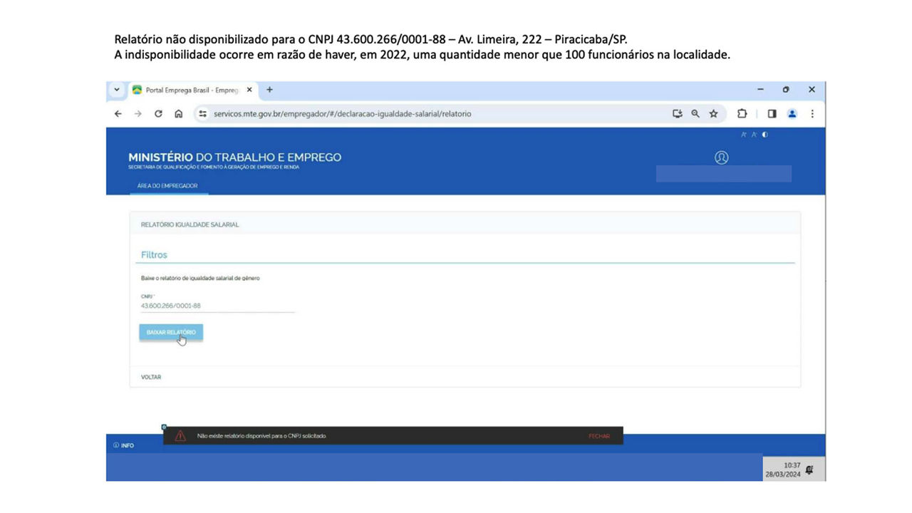 Relatório de transparência | Piracicaba - Março 2024