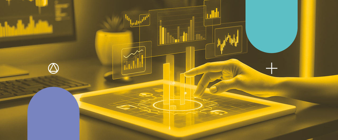 Tablet com gráficos em 3D